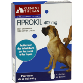 FIPROKIL - Antiparasitaires Externes Chiens 40-60 kg - 4 pipettes