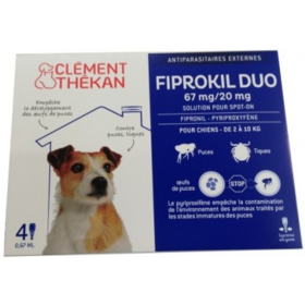 Fiprokil Duo 67 mg/20 mg Chien - 4 pipettes