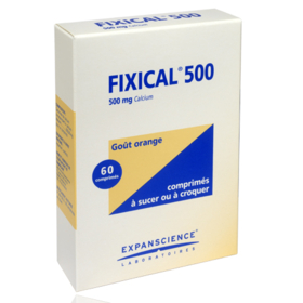 Fixical 500 mg Calcium - 60 comprimés à croquer