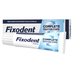 Fixodent Pro Complete Crème Adhésive Prothèses 47 g - Fraîcheur longue durée, fixation forte