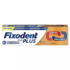 Fixodent Pro Plus crème adhésive 40 g – crème adhésive prothèses dentaires