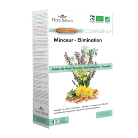 Flora Natura minceur bio complexe 4+ 20 ampoules – draineur naturel élimination