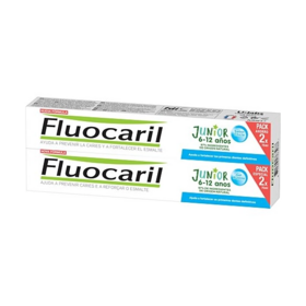 Fluocaril Dentifrice Junior 6-12 ans Bubble Gum 2x75ml