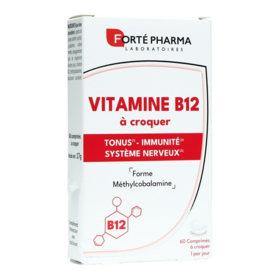 Forté Pharma Vitamine B12 1000 µg – 60 comprimés à croquer goût menthe