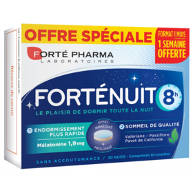 Forténuit 8h - 30 comprimés dont 1 semaine OFFERTE