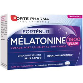 FORTÉNUIT - Mélatonine 1900 Flash - 30 comprimés Orodispersibles