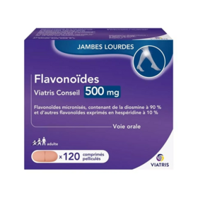 Viatris Flavonoique Purifiée 500 mg 120 comprimés