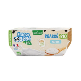 France Bébé Brassé Nature BIO 4 x100 g
