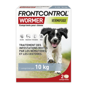 Frontcontrol Wormer pour chiens 2 comprimés vermifuge