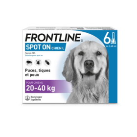 Frontline Spot On Chien 20 - 40 kg 6 pipettes