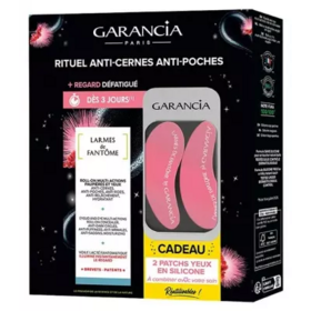 Garancia Larmes de Fantôme 10 ml + 2 Patchs Yeux en Silicone Réutilisables Offerts – Rituel Anti-cernes Anti-poches