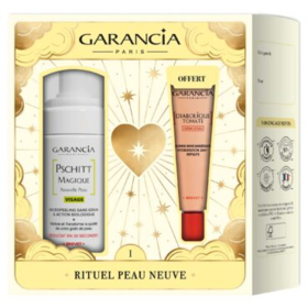 Garancia Coffret Noël Rituel Peau Neuve 2026 – Pschitt Magique 100 ml + Diabolique Tomate Crème d’Eau 20 g, grain de peau affiné et teint éclatant