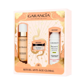 Garancia Coffret Noël Rituel Anti-Âge Global – Sérum Mystérieux Repulpant 30 ml + Crème 10 ml et Pschitt Magique 30 ml offerts