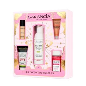 Garancia Coffret Noël Les Incontournables – Pschitt Magique 30ml + Diabolique Tomate Crème d’Eau 6ml + Mystérieux Repulpant 5ml + Formule Ensorcelante Anti-Peau de Croco 15ml +Deux Coups de Baguette Eau Micellaire 30ml