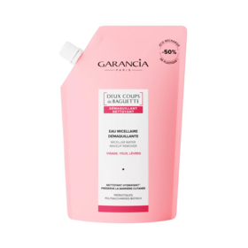 Garancia Deux coups de baguette recharge eau micellaire 400 ml — nettoyant apaisant visage yeux et lèvres