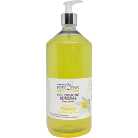 Gel Douche Surgras Sans Savon Fleur de Monoï - 1 litre