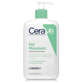 Cerave Gel Moussant Peaux Normales à Grasses 473 ml