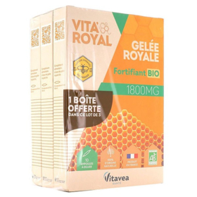 Gelée Royale Bio 1800 mg - Lot de 3 boîtes
