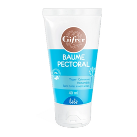 Gifrer Baume Pectoral Bébé 40 ml – Baume de massage apaisant pour le confort respiratoire de bébé