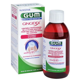 GUM Gingidex Bain de Bouche en Traitement d'Attaque 300 ml
