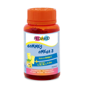 Pediakid Gommes Oméga 3 enfants  60 oursons - Croissance  et Développement dès 3 ans
