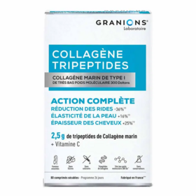 Granions Collagène Tripeptides 2,5g  — 80 comprimés sécables élasticité, fermeté & éclat de la peau