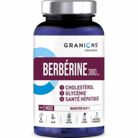 Granions Berbérine 60 gélules – complément alimentaire glycémie, cholestérol et équilibre métabolique