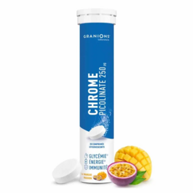 Granions Chrome picolinate 250 mg 20 comprimés effervescents — maintien glycémie et métabolisme