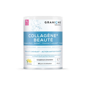 Granions Collagène+ Beauté Citron poudre 255 g – complément alimentaire collagène marin peau et cheveux