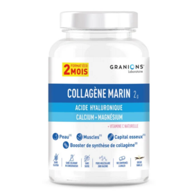 Granions Collagène marin Acide Hyaluronique, Calcium & Magnésium 180 comprimés