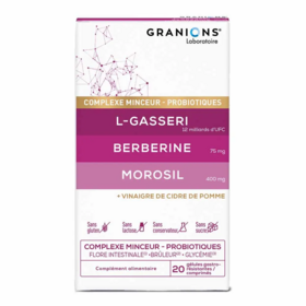 Granions Complexe Minceur – Probiotiques, Brûle-Graisse & Digestion – 20 comprimés + 20 gélules