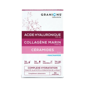 Granions Complexe Hydratation 60 comprimés – Peau souple, hydratée et repulpée
