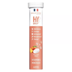 Granions Hydrop Pastille hydratation Pêche 20 pastilles