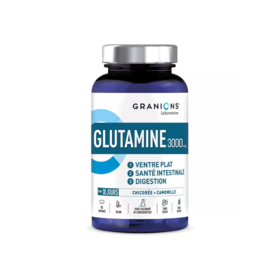 Granions L-glutamine 3000mg 120 comprimés — récupération musculaire et confort digestif