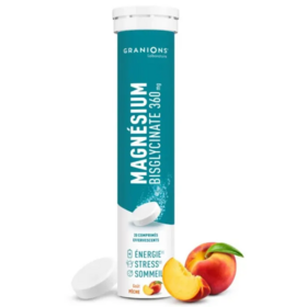 Granions Magnésium bisglycinate 360 mg 20 comprimés effervescents — fatigue stress système nerveux