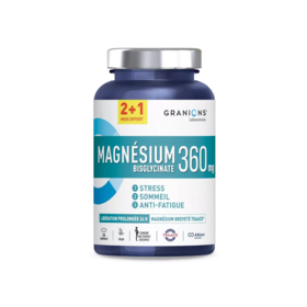Granions Magnésium bisglycinate 360mg 180 comprimés — équilibre nerveux et musculaire