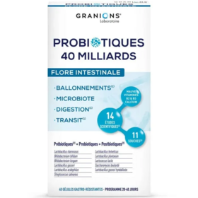 Granions Probiotiques 40 milliards flore intestinale — 40 Gélules