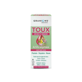 Granions Toux Sèche et Grasse 120 ml – Dispositif médical pour apaiser la gorge