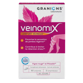 Granions Veinomix Jambes lourdes - Circulation optimale 60 comprimés