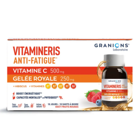 Granions Vitamineris anti‑fatigue 10 shots 15 ml – complément tonus énergie