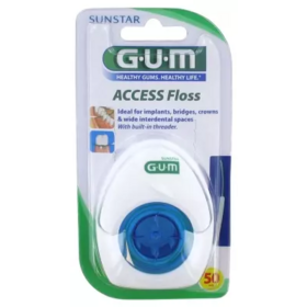 Gum Access Floss fil dentaire 50 utilisations – fil interdentaire nettoyage plaque