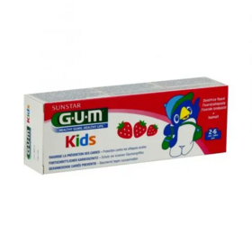 Gum Kids dentifrice fluoré 2-6 ans 50 ml – dentifrice enfant prévention caries