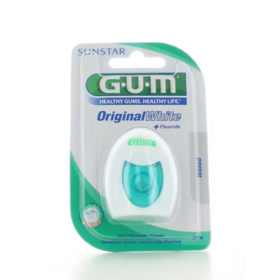 GUM Original White 2040 – fil dentaire ciré 30 m