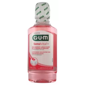 Gum SensiVital+ bain de bouche fluoré 300 ml – bain de bouche sensibilité dentaire