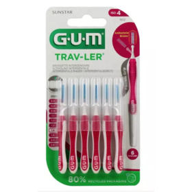 GUM Trav‑ler 1,4 mm – brossettes interdentaires 6 pièces