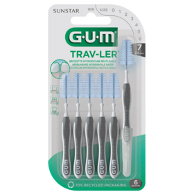 GUM Trav-ler brossettes interdentaires 2,6 mm 6 pièces – nettoyage interdentaire