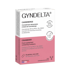 Gyndelta Canneberge  infections urinaires 30 gélules