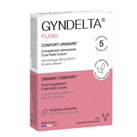 Gyndelta Flash Confort urinaire 10 gélules