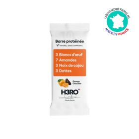 H3RO Barre protéinée Orange cacao 52 g