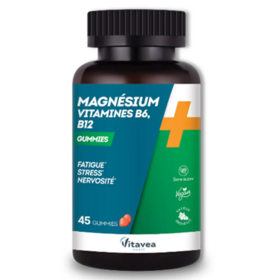 Vitavea Santé Magnésium Vitamines B6 B12 45 Gummies Fatigue Stress Nervosité